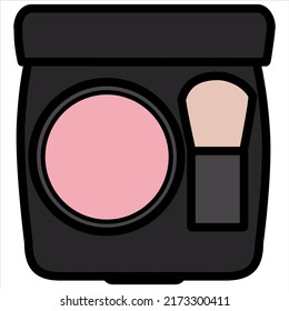 Beauty cosmetic make up vector shape