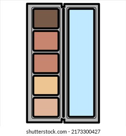 Beauty cosmetic make up vector shape