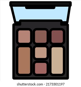 Beauty cosmetic make up vector shape