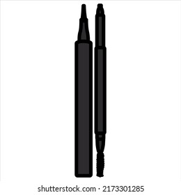 Beauty cosmetic make up vector shape
