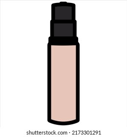 Beauty cosmetic make up vector shape