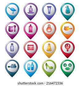 Beauty and Cosmetic Pointer Icons