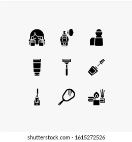 Beauty Cosmetic Symbol Set Collection