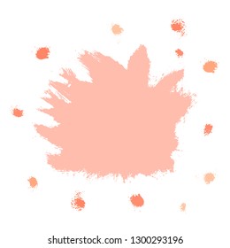 Beauty and cosmetics brush strokes vector background. Girly lines collection, makeup swatches, set of cosmetic texture stains. Vector