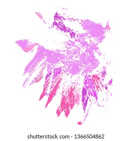 Beauty and cosmetics brush strokes vector background. Girly lines collection, makeup swatches, set of cosmetic texture stains. Vector