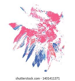 Beauty and cosmetics brush strokes vector background. Girly lines collection, makeup swatches, set of cosmetic texture stains. Vector