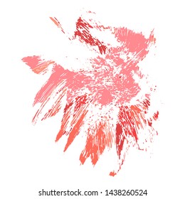 Beauty and cosmetics brush strokes vector background. Girly lines collection, makeup swatches, set of cosmetic texture stains. Vector