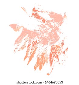 Beauty and cosmetics brush strokes vector background. Girly lines collection, makeup swatches, set of cosmetic texture stains. Vector