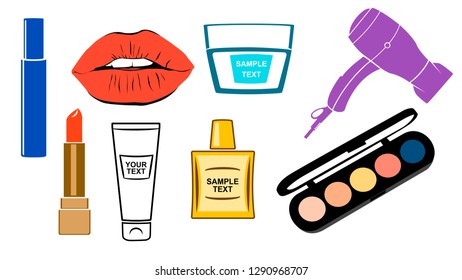 beauty cosmetics icons