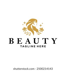 beauty cosmetics logo for cosmetic products, beauty salons, spas, beauty centers, hair salons, and so on
