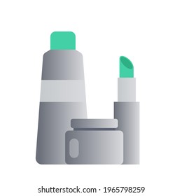 Beauty cosmetics vector illustration gradient