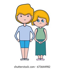beauty couple together with hairstyle design