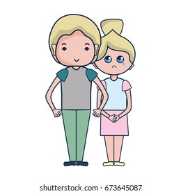 beauty couple together with hairstyle design