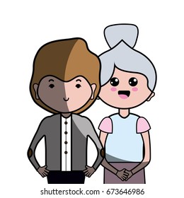 beauty couple together with hairstyle design