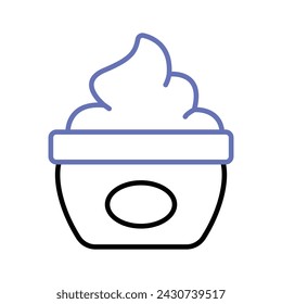 Beauty cream jar, facial cream, moisturizer lotion, cosmetics icon