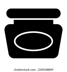 Diseño vectorial de tarro de crema de belleza, producto de maquillaje