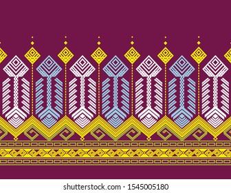 Beauty and Creative Indonesian Batik Songket Pattern Vector Stock of Lombok Traditional Village Island