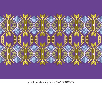 Beauty and Creative Indonesian Batik Songket Pattern Vector Stock with Lombok Sasak Traditional Village Island Motif