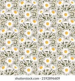 Beauty Daisy Flower Floral Pattern