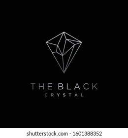 Beauty Diamond Crystal Framework Glass Constellation Luxury Logo Design