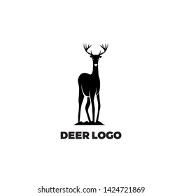 Beauty elegant deer logo design