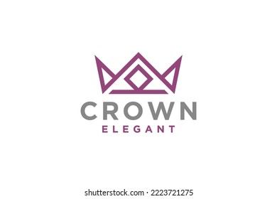 Beauty Elegant Floral Crown logo design inspiration