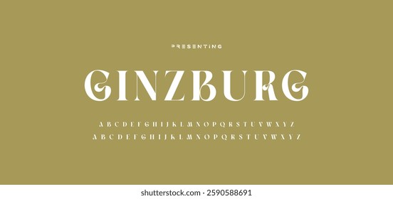 Beauty elegant font alphabet logo. Typography beautiful fashion luxury classic letters serif italic fonts decorative wedding vintage flower logos. vector illustration