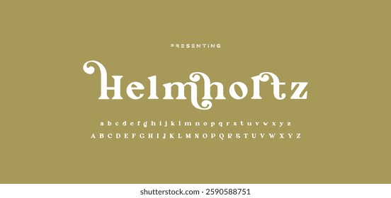 Beauty elegant font alphabet logo. Typography beautiful fashion luxury classic letters serif italic fonts decorative wedding vintage flower logos. vector illustration