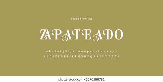 Beauty elegant font alphabet logo. Typography beautiful fashion luxury classic letters serif italic fonts decorative wedding vintage flower logos. vector illustration