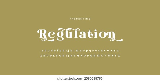 Beauty elegant font alphabet logo. Typography beautiful fashion luxury classic letters serif italic fonts decorative wedding vintage flower logos. vector illustration