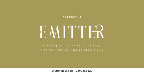 Beauty elegant font alphabet logo. Typography beautiful fashion luxury classic letters serif italic fonts decorative wedding vintage flower logos. vector illustration