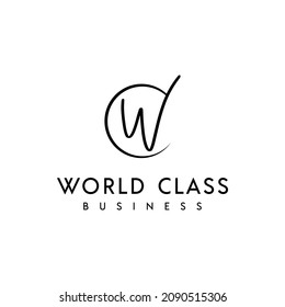 Beauty Elegant Initial Monogram CW WC World Class Logo Design Inspiration