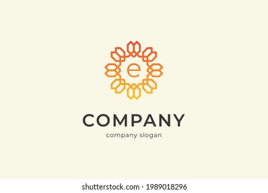 plantilla de logotipo de monograma elegante para belleza