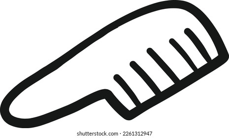 Die Hand des Schönheitselements zieht doodle.