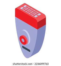 Beauty epilator icon isometric vector. Skin care. Hair health