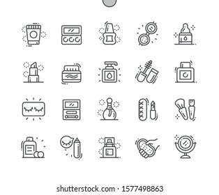 Beauty Essentials Well-crafted Pixel Perfect Vector Thin Line Icons 30 2x Grid for Web Graphics and Apps. Simple Minimal Pictogram