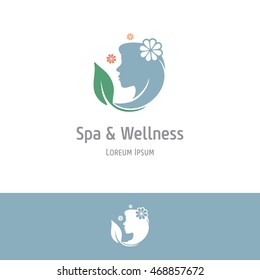 Beauty for everyone.Set icons for spa, beauty salon, cosmetician, shop, yoga class, hotel and resort