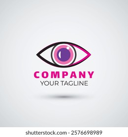 Beauty eyes vision logo design template