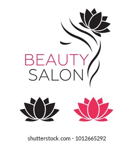 Beauty Face abstract logo. Beauty Face badge for make up artist