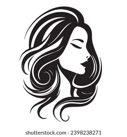Beauty face abstract logo vector illustration. Vector logo design for beauty salon or hair salon or cosmetic design