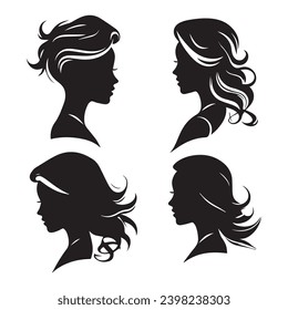 Beauty face abstract logo vector illustration. Vector logo design for beauty salon or hair salon or cosmetic design