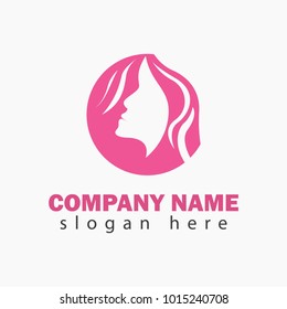 Beauty face care vector logotype design illustration emblem isolated
