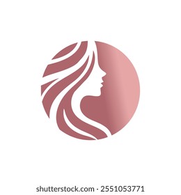 Logotipo de design de rosto de beleza com conceito criativo
