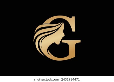 Beauty Face Element Design mit Kombinationsbuchstabe G Design