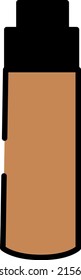 Beauty face foundation, illustration, vector on a white background.