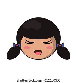 beauty face kokeshi girl japanese