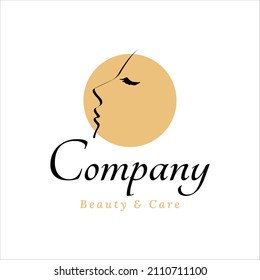 beauty face logo design for beauty business