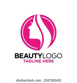 Beauty Face Logo Design Template Inspiration, Vector Illustration.