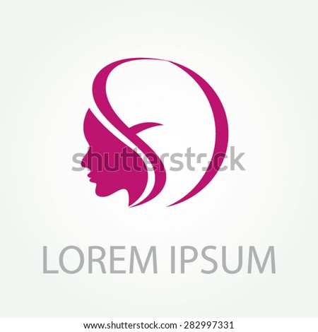 Beauty Face Logo Design Woman Face Stock Vector (Royalty Free ...