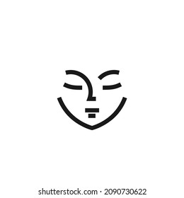 Beauty Face Logo Skin Care Elegant Simple Design